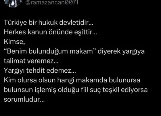 Adalet Bakan Yardımcısı Ramazan Can: “Yargıya talimat verilemez, herkes eşittir”