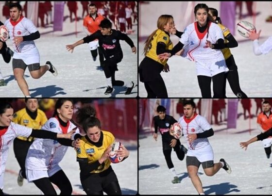 Erciyes Kar Ragbi Türkiye Şampiyonası başladı - Son Dakika Spor Haberleri