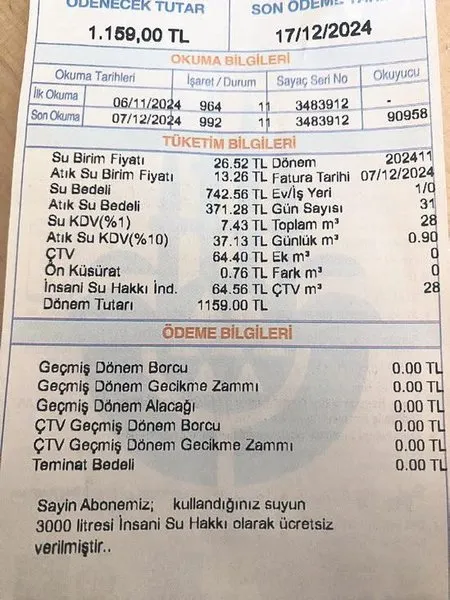 Yüksek su faturaları soyguna dönüştü