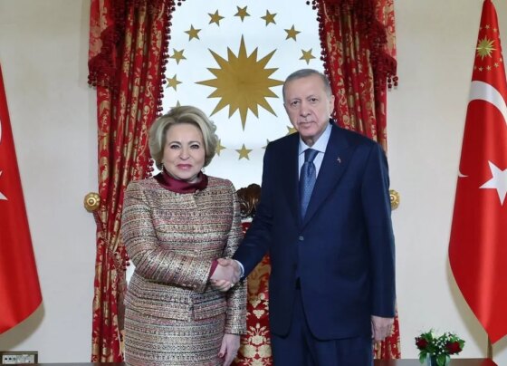 Başkan Erdoğan, Rusya Federasyon Konseyi Başkanı Matviyenko’yu kabul etti