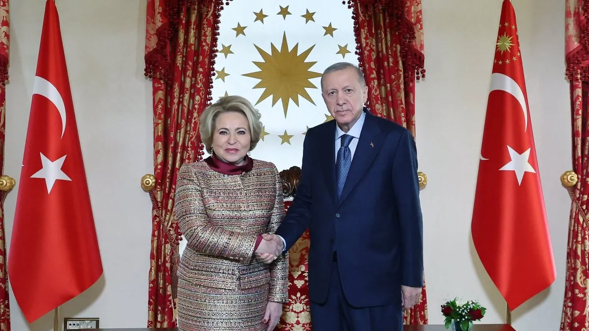 Başkan Erdoğan, Rusya Federasyon Konseyi Başkanı Matviyenko’yu kabul etti