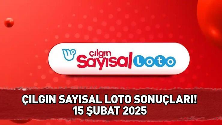 ÇILGIN SAYISAL LOTO SONUÇLARI 15 ŞUBAT 2025 | 591,4 milyon TL büyük ikramiyeli Çılgın Sayısal Loto sonuçları açıklandı mı, saat kaçta açıklanır?