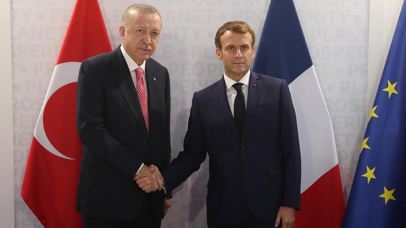 Erdoğan, Fransa Cumhurbaşkanı Macron ile görüştü haberi