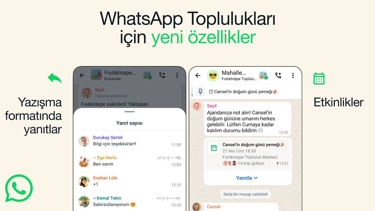 WhatsApp, arkadaşınızla etkinlik planlamanızı sağlayacak!