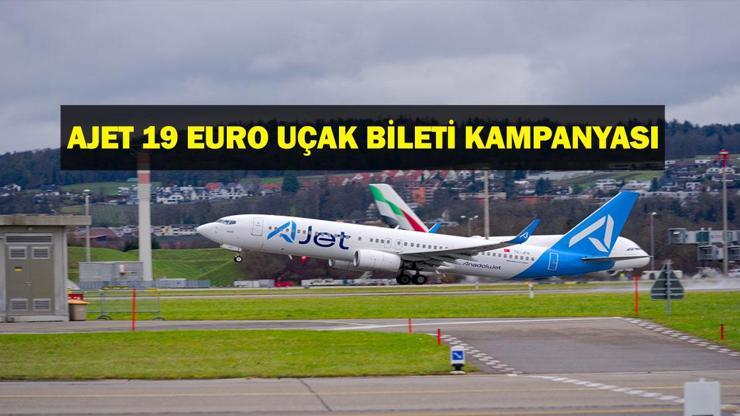 AJet Ucuz Uçak Bileti Kampanyası! 19 Euro’dan Satışta!