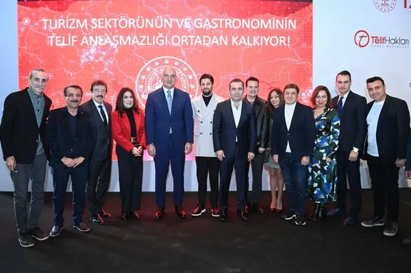 Bakan Ersoy’dan 40 yıllık telif sorununa neşter! “Gastronomi Sektöründe Telif Hakları İçin tarihî adım atıldı”