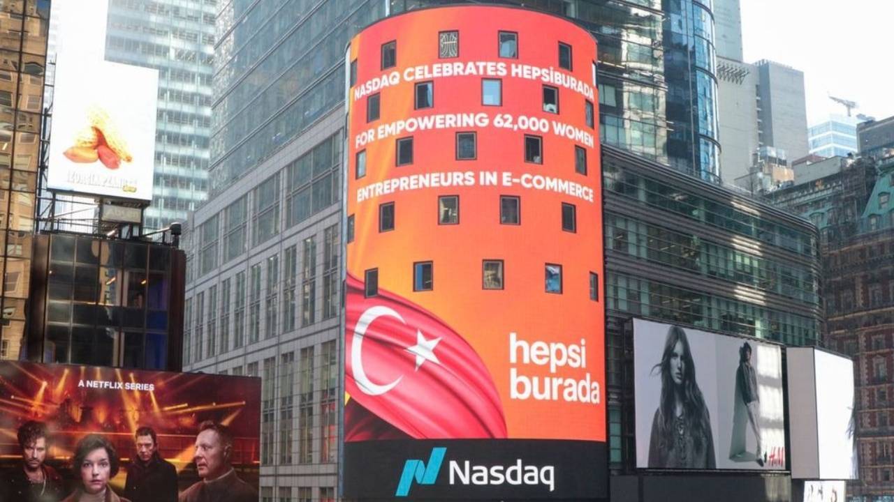 Hepsiburada’ya Nasdaq’tan Times Meydanı’nda kutlama