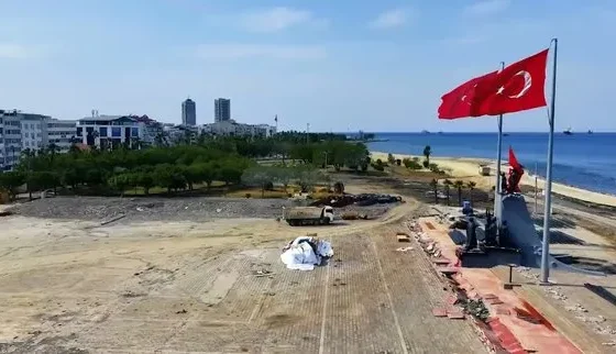 "İskenderun Sahil Yenileme Projesi"nde çalışmalar sürüyor! Bakan Kurum: Halkımıza eşsiz bir seyir keyfi sunacak