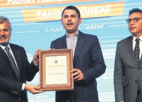 Kurum, Hatay’ın Fahri Hemşehrisi oldu