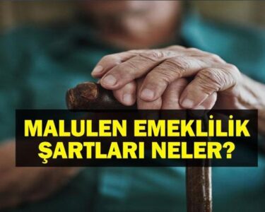 SGK MALULEN EMEKLİLİK ŞARTLARI 2025: Malulen Emeklilik Şartları Neler Kimler Erken Emekli Olabilir