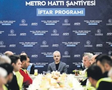 Uraloğlu, Metro Hattı Şantiyesi’nde iftar açtı