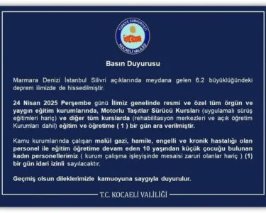 Son dakika: Kocaeli'de okullar tatil edildi!